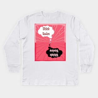 Think Twice / save the planet Kids Long Sleeve T-Shirt